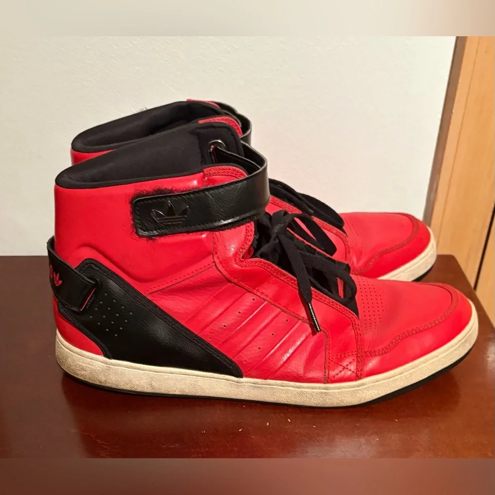 2012 Adidas Originals Adi-Rise AR 3.0 Red Black Mens 13 Retro Sneakers G65867